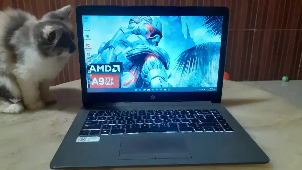 Laptop HP14 AMD A9 Ram 8GB  ssd  256GB Radeon R5 Graphics  Bacjlight