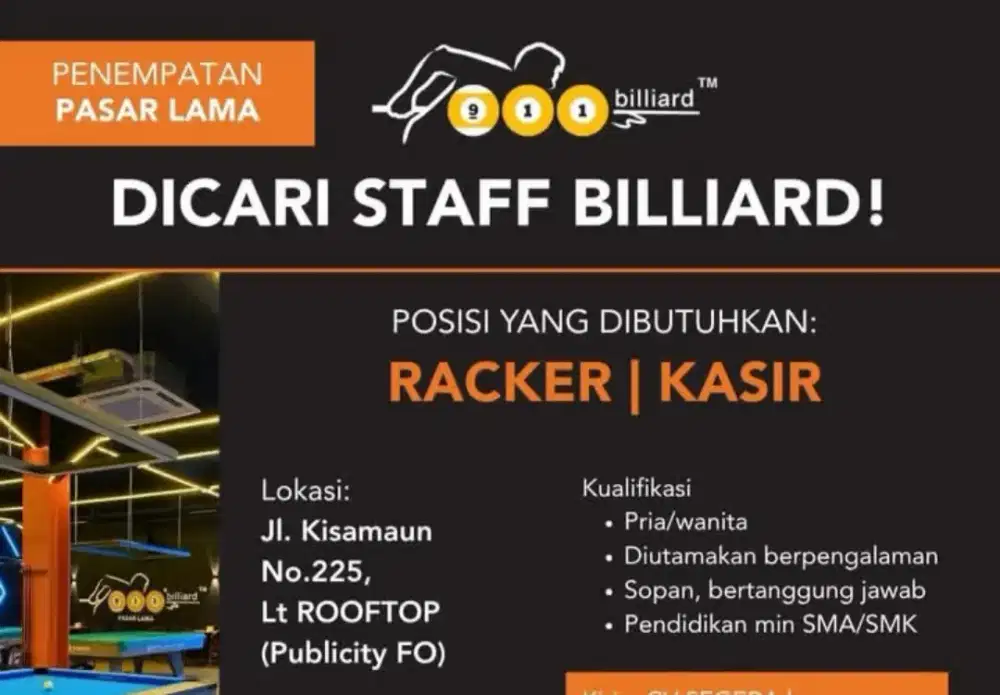 Dicari loker kasir