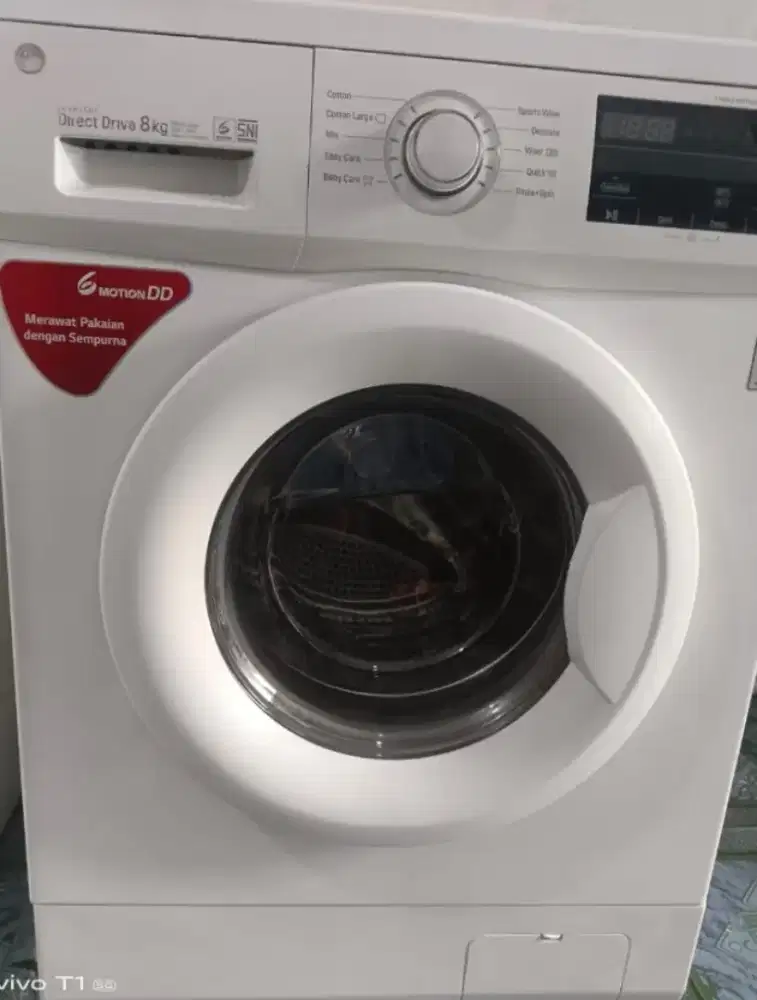 Mesin cuci merk LG kap 8 kg  kondisi sperpard original
