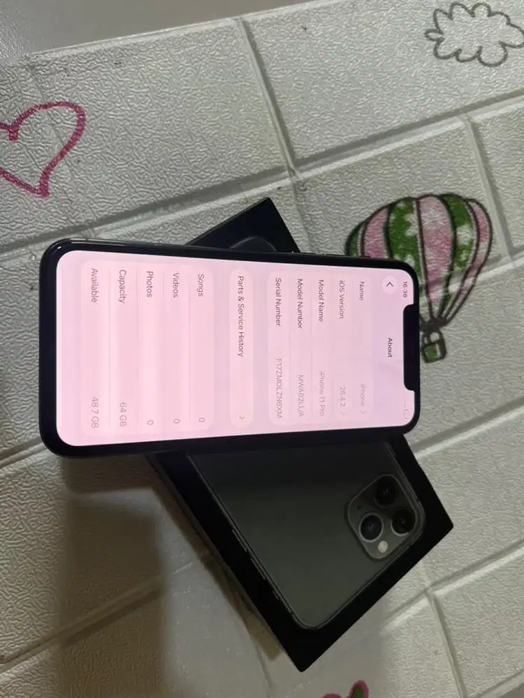 iPhone 11 Pro 64GB ex inter sinyal sudah pakai lama aman