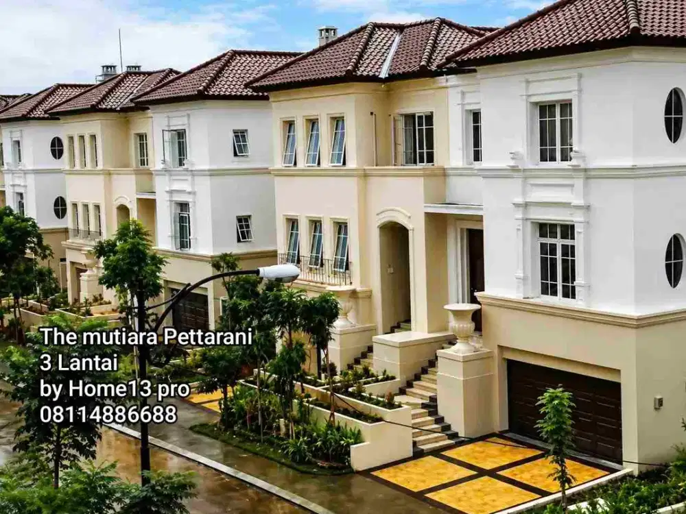 Rumah Mewah The Mutiara Pettarani Makassar 3 Lantai dekat Panakukang Boulevard Hertasning