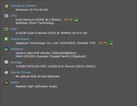 PC / KOMPUTER DESKTOP DUAL CORE