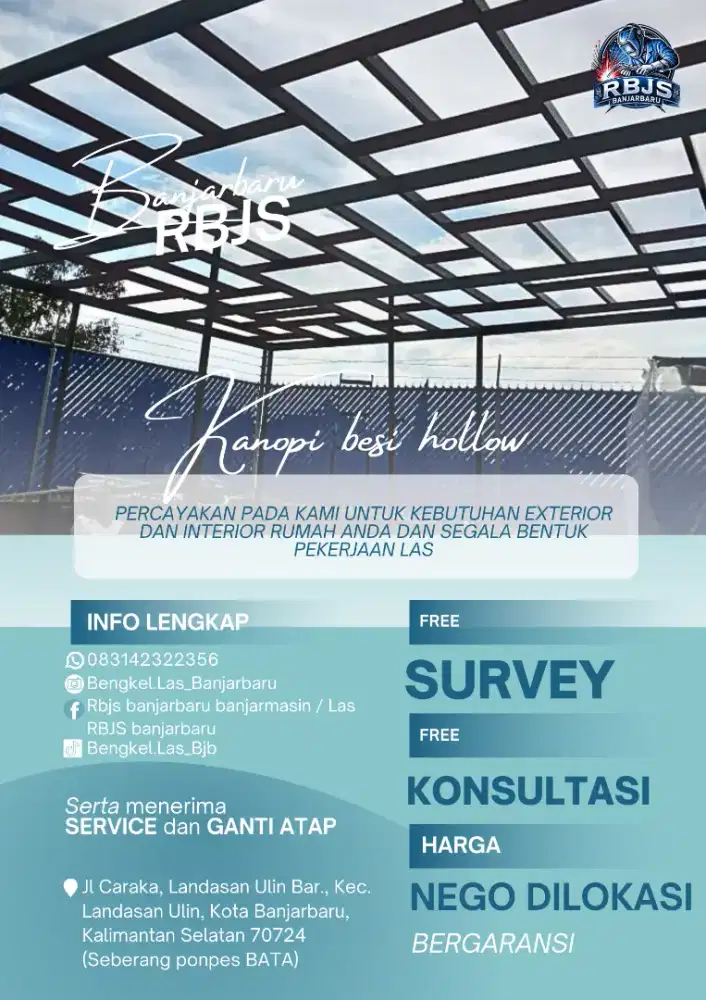 KANOPI BESI HOLLOW