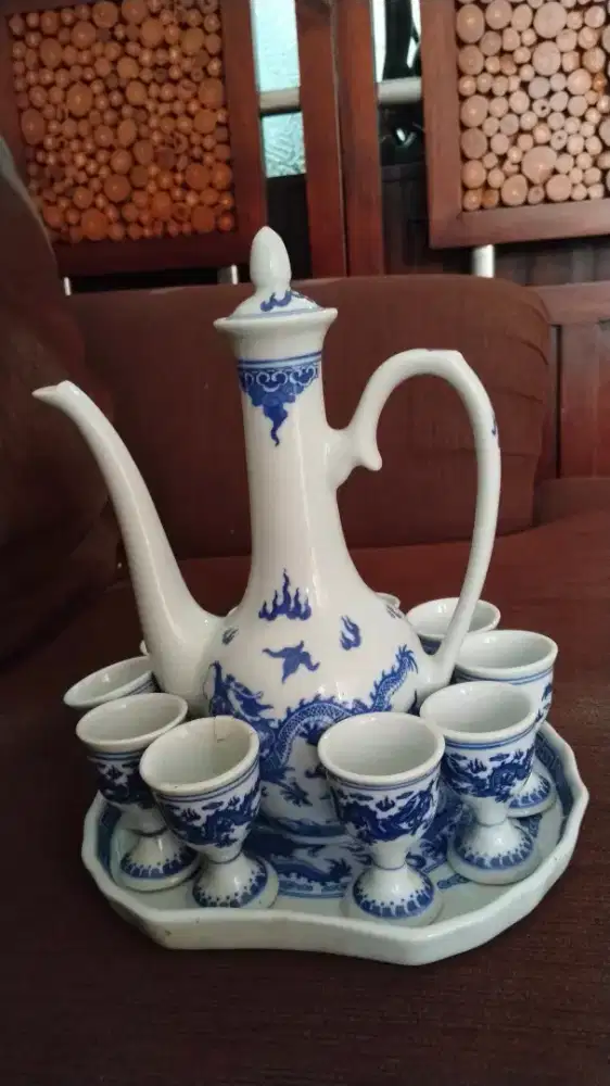 Teapot set Blue n white Dinasty Ming