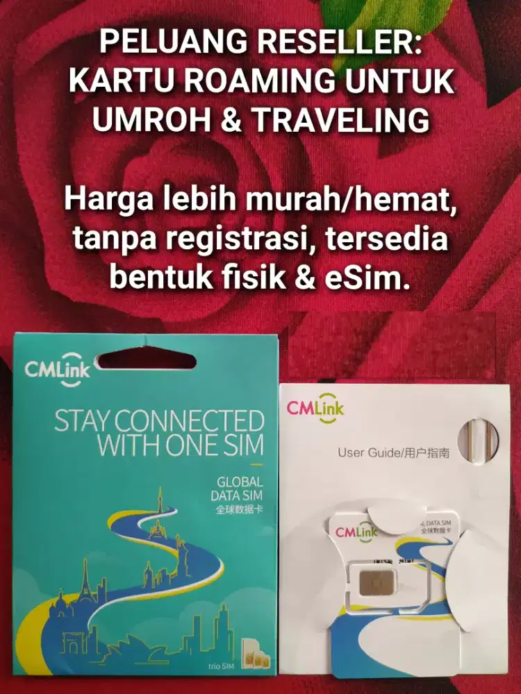Great simcard & esim roaming u.umroh, travel, murah tanpa registrasi