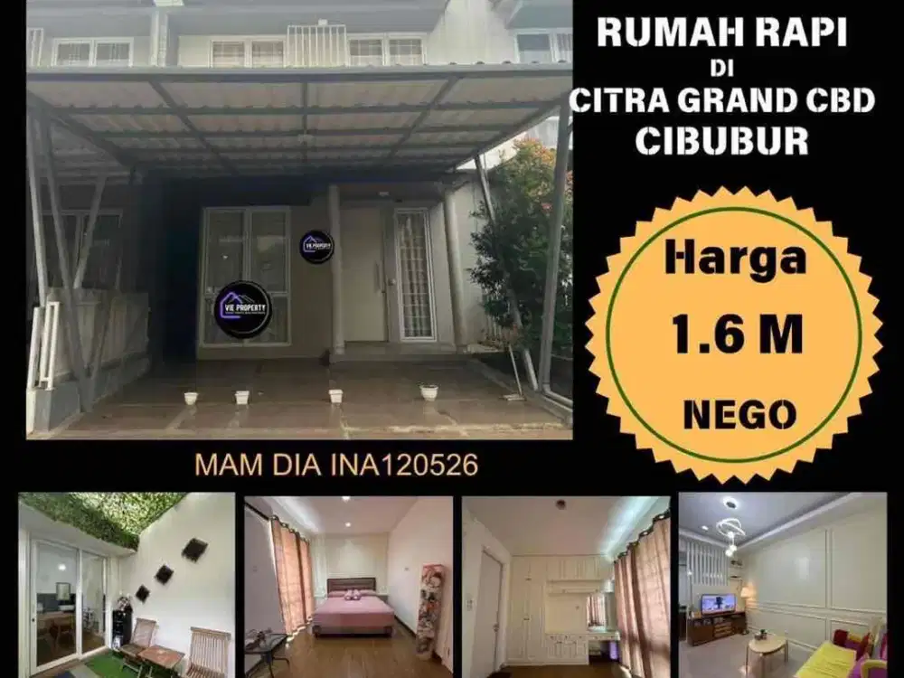Rumah rapi siap huni di Cibubur
