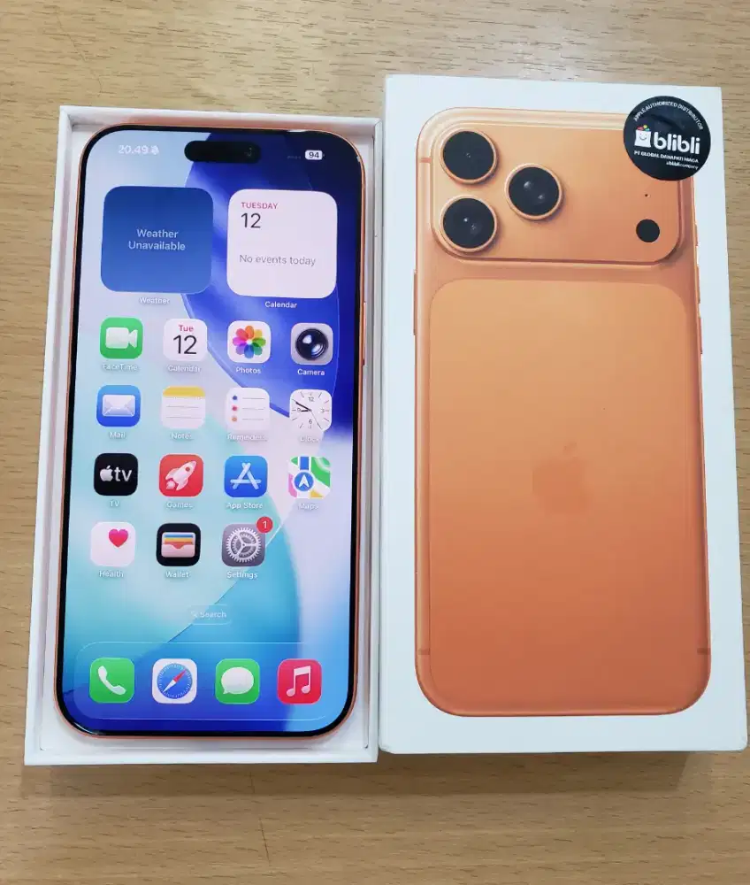 iPhone 17 Pro Max ProMax 256GB Cosmic Orange Garansi panjang