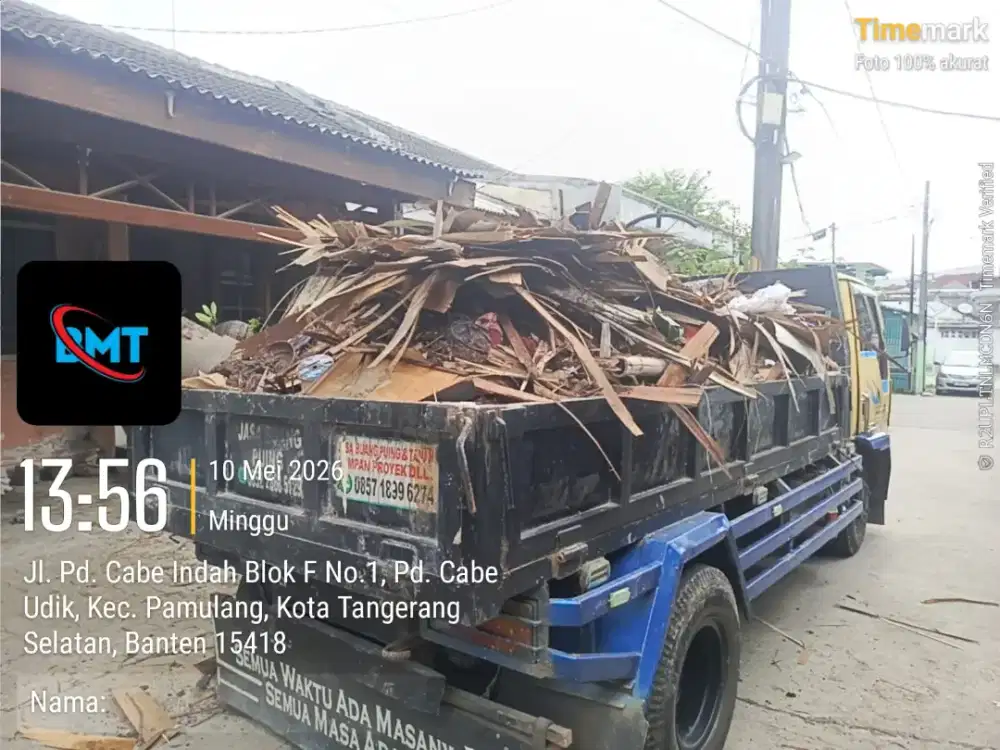 Jasa buang puing dan buang sampah