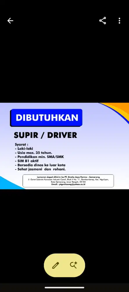 Driver B1 dan biasa bawa engkel