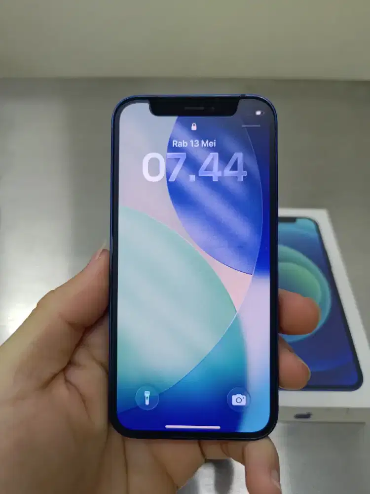 iPhone 12 Mini 64GB Blue - Sinyal Kemenperin Aman Selamanya