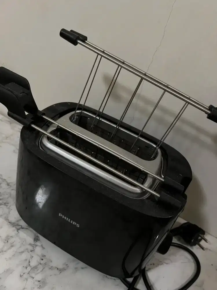 Philips Toaster HD2581 Black - Like New (1x Pakai) Murah