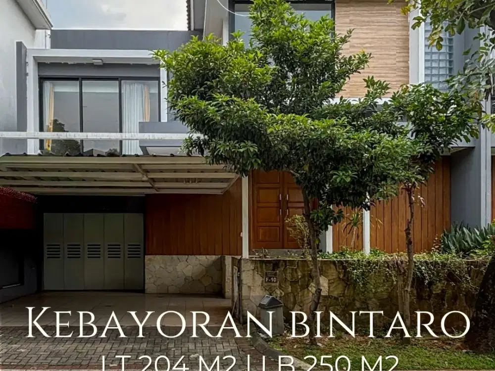 Dijual Rumah di Kebayoran  Bintaro Sektor 7 - TangSel