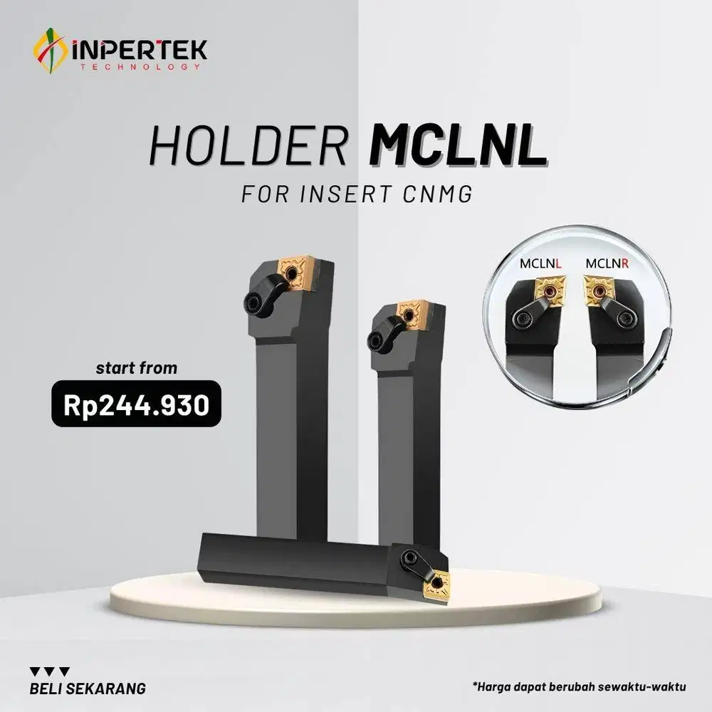 MCLNL Holder Bubut Insert CNMG Pahat Gagang Kiri Luar