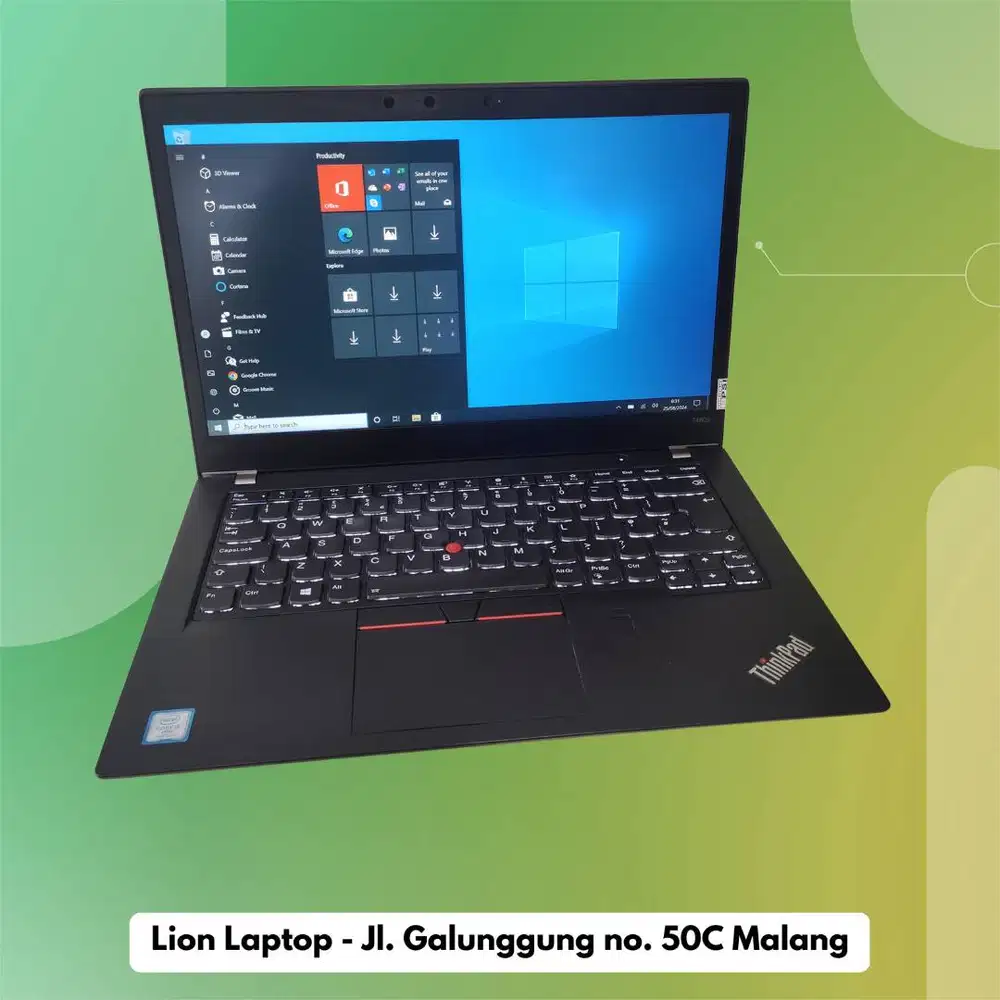 RAM 8GB Core i5 gen 8 Lenovo Thinkpad T480s SLIM [13|05]