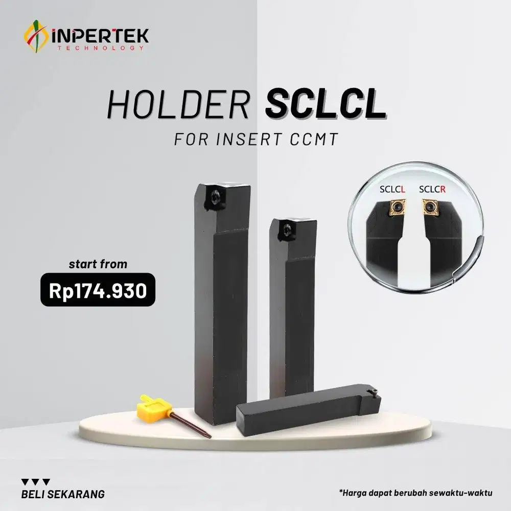 Holder SCLCR Insert CCMT Pahat Bubut Luar Kanan