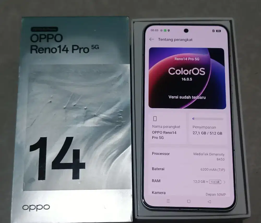 Jual HP OPPO RENO 14 PRO 5G 12/512