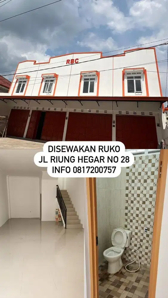Disewakan Ruko Mainroad Riung Bandung