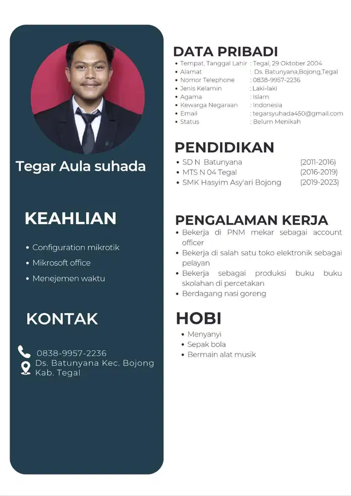 Info lowongan pekerjaan