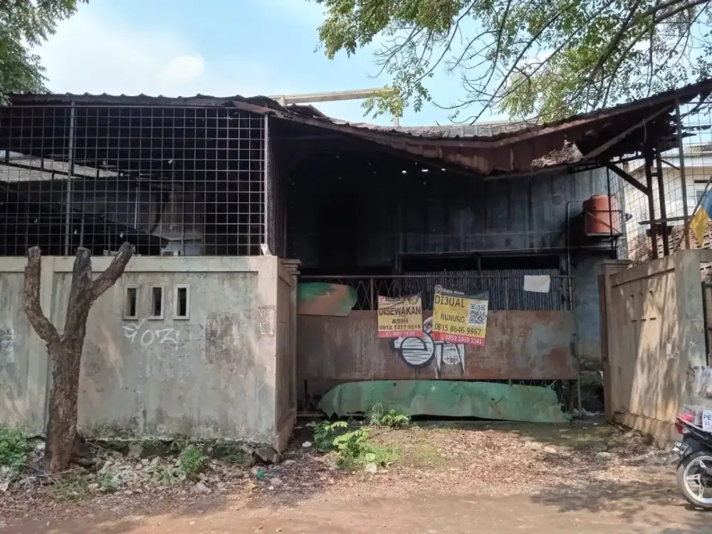 Dijual bangunan bekas pabrik
