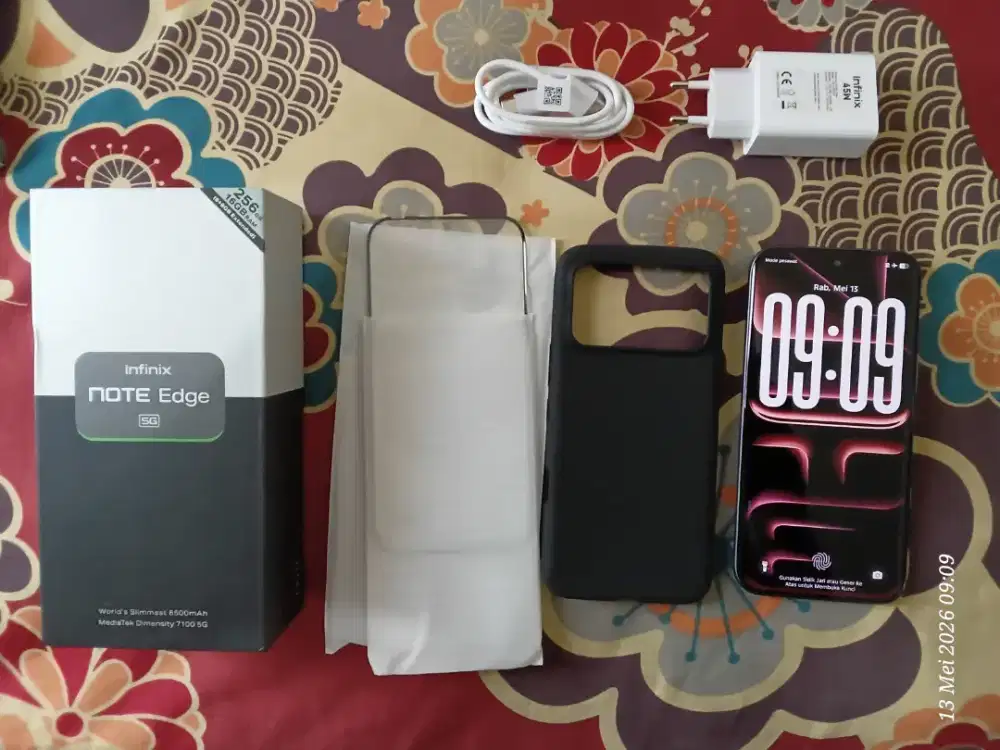 BU - Infinix Note Edge 5G HITAM 256gb [pemakaian 5hari]