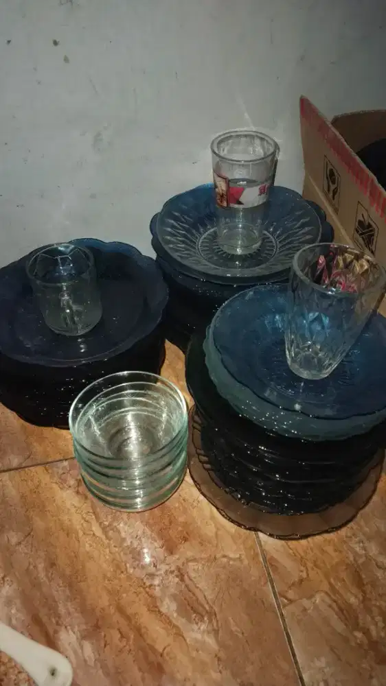 Jual piring+tatakan kopi+mangkok mini+gelas