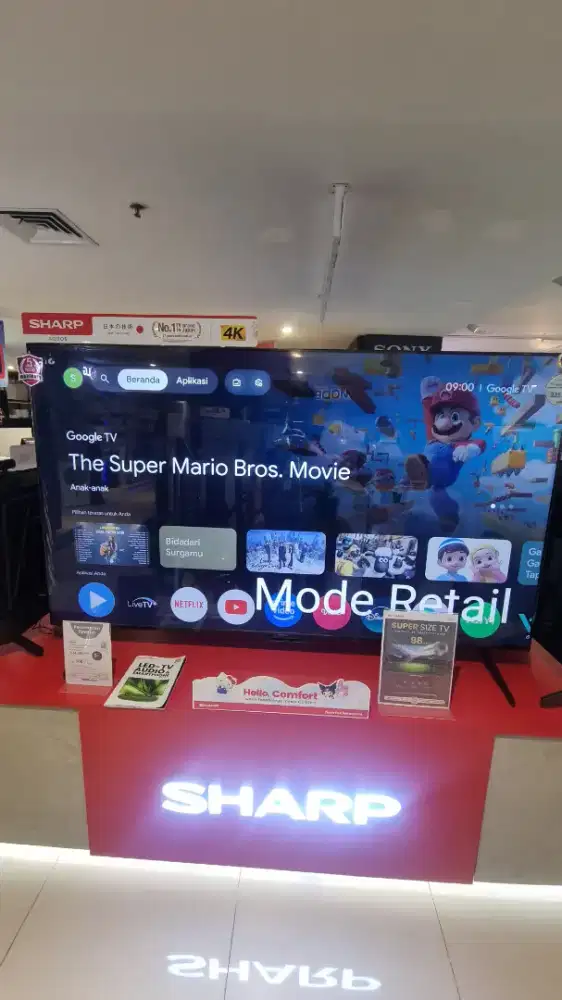 SHARP GOOGLE TV 4K 75 INCH