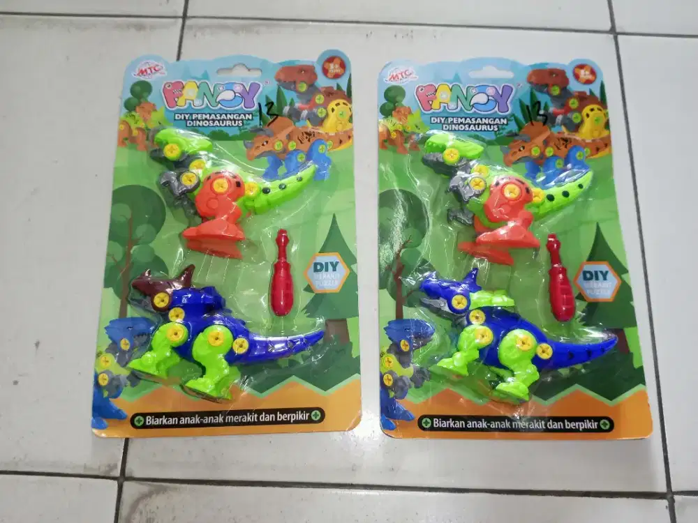 Mainan Anak Dino obeng isi 2