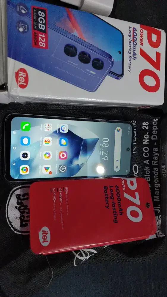 Itel P70 Ram 8/128 open box saja kapasitas batre besar 10.000 mAh