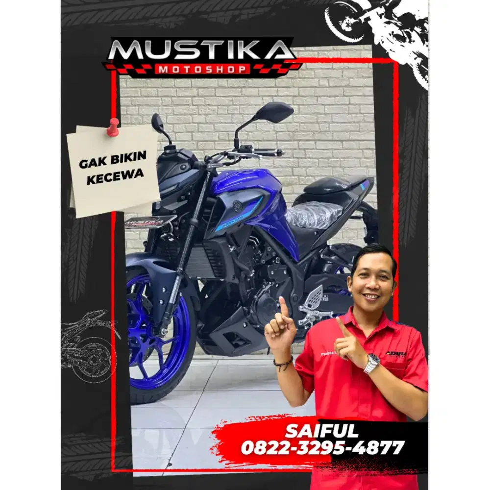 Odo 8rb Istimewa!!Yamaha MT25 Naked 2023 Naked Plat Jatim Muls-Mustika