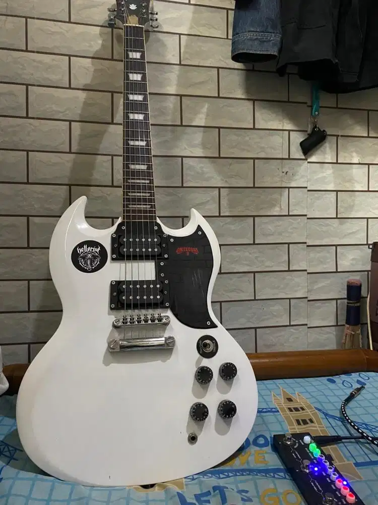 Gitar gibson sg +amfli+effect