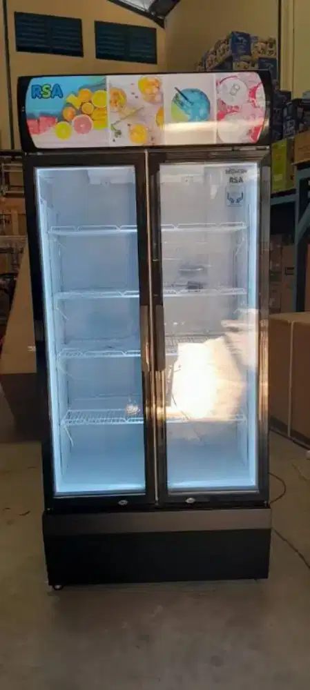Kulkas showcase merk RSA 600 liter
