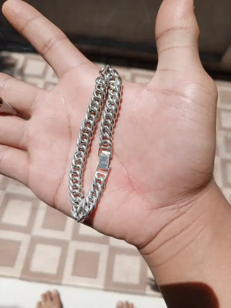 gelang perak asli