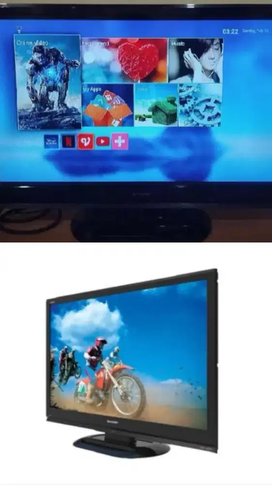 JUAL TV LED Sharp Aquos LC-32LE348i
