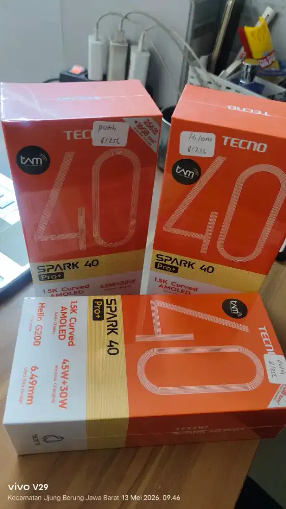 Tecno SPARK 40 PRO+ Edge 8+8/256 AMOLED baru spesial promo