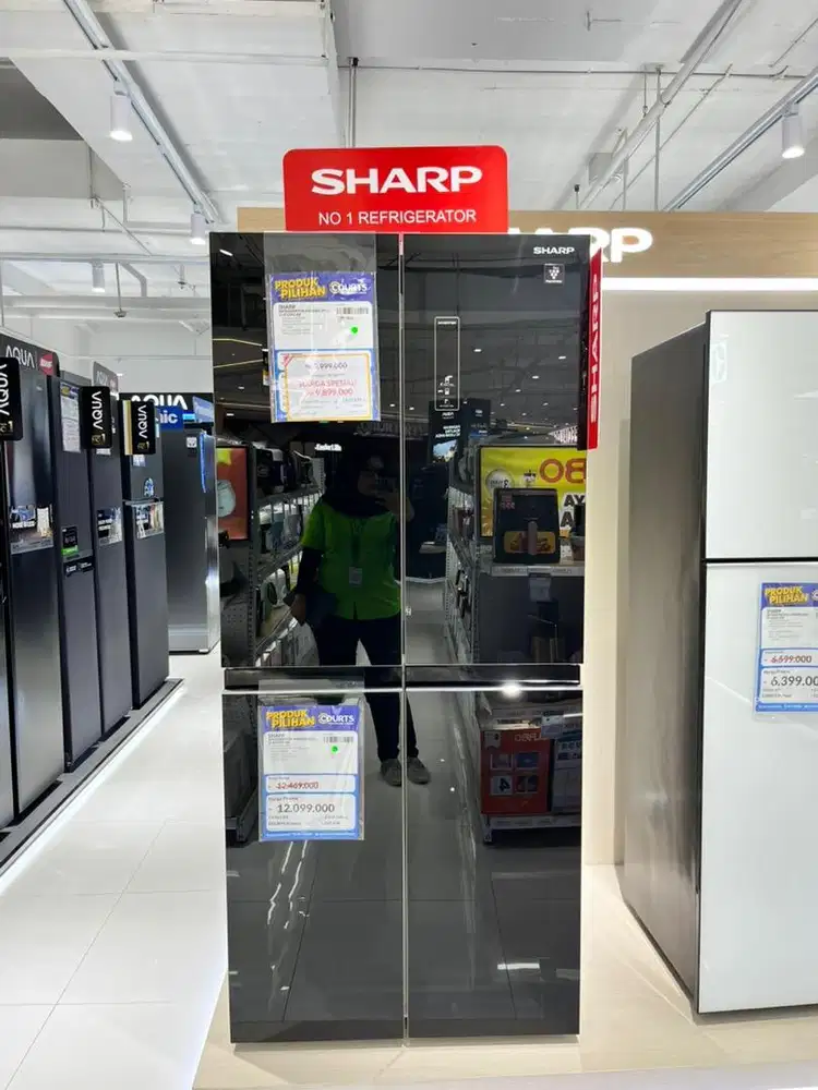 SHARP REFRIGERATOR 4 DOORS 532L, BISA CICILAN 0%