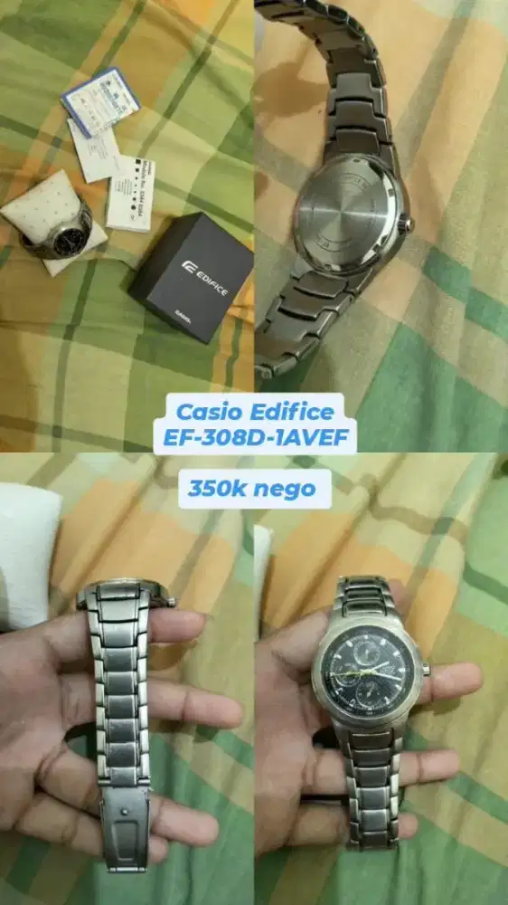 Preloved jam tangan Casio edifice EF-308D
