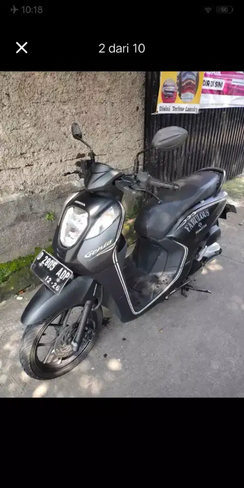 Honda Genio THN 2021 km rendah siap pakai