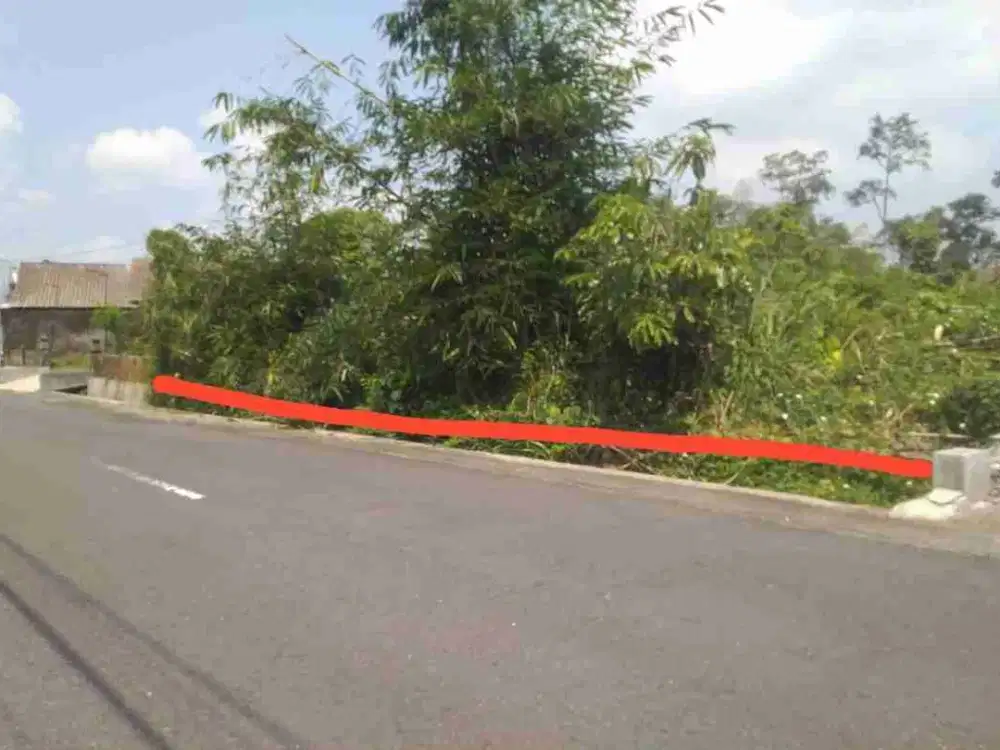 DIJUAL TANAH PEKARANGAN JALAN RAYA SELOMARTANI