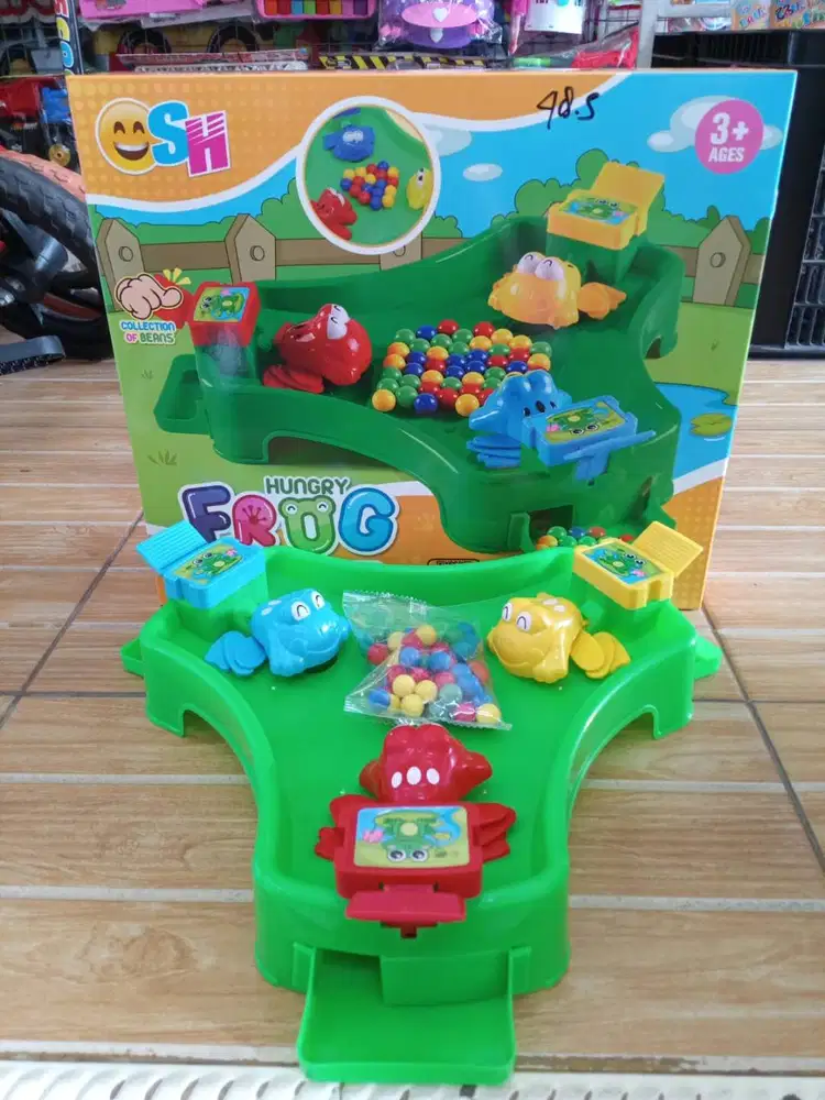 mainan anak hungry frog 3