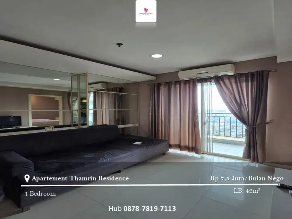 Disewakan Apartement Thamrin Residence Type L 1BR Furnished Bagus