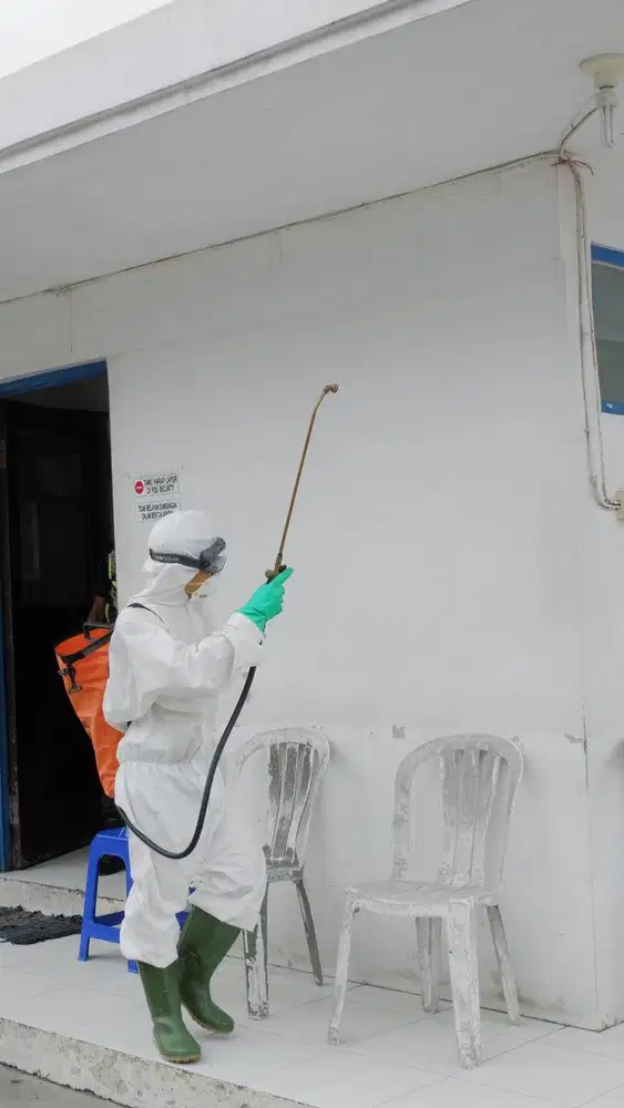Penyemprotan Disinfektan atau Disinfeksi Hantavirus Balikpapan