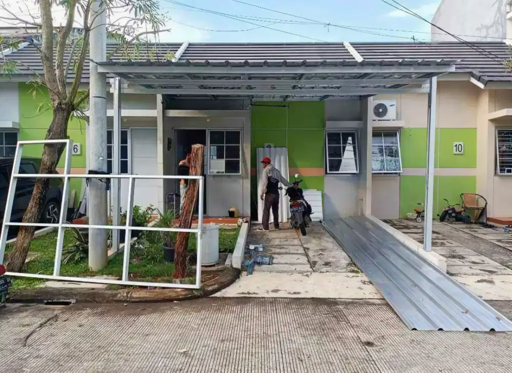 Pasang kanopi baja ringan
