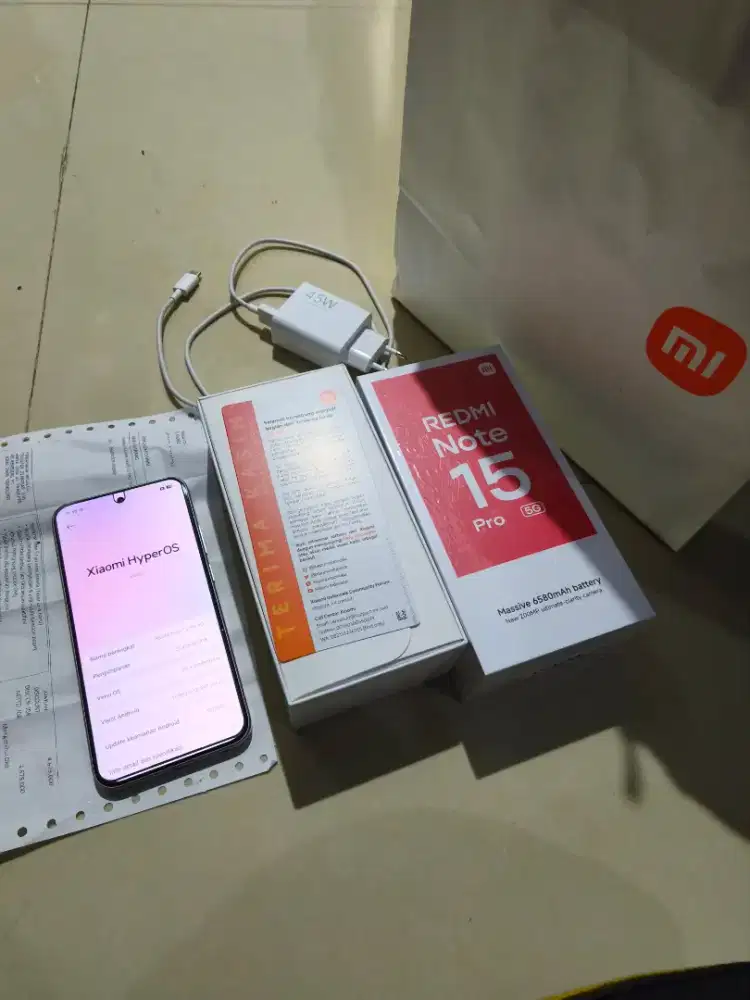 Redmi note 15 pro 5G ram 8/256 fullset original garansi panjang
