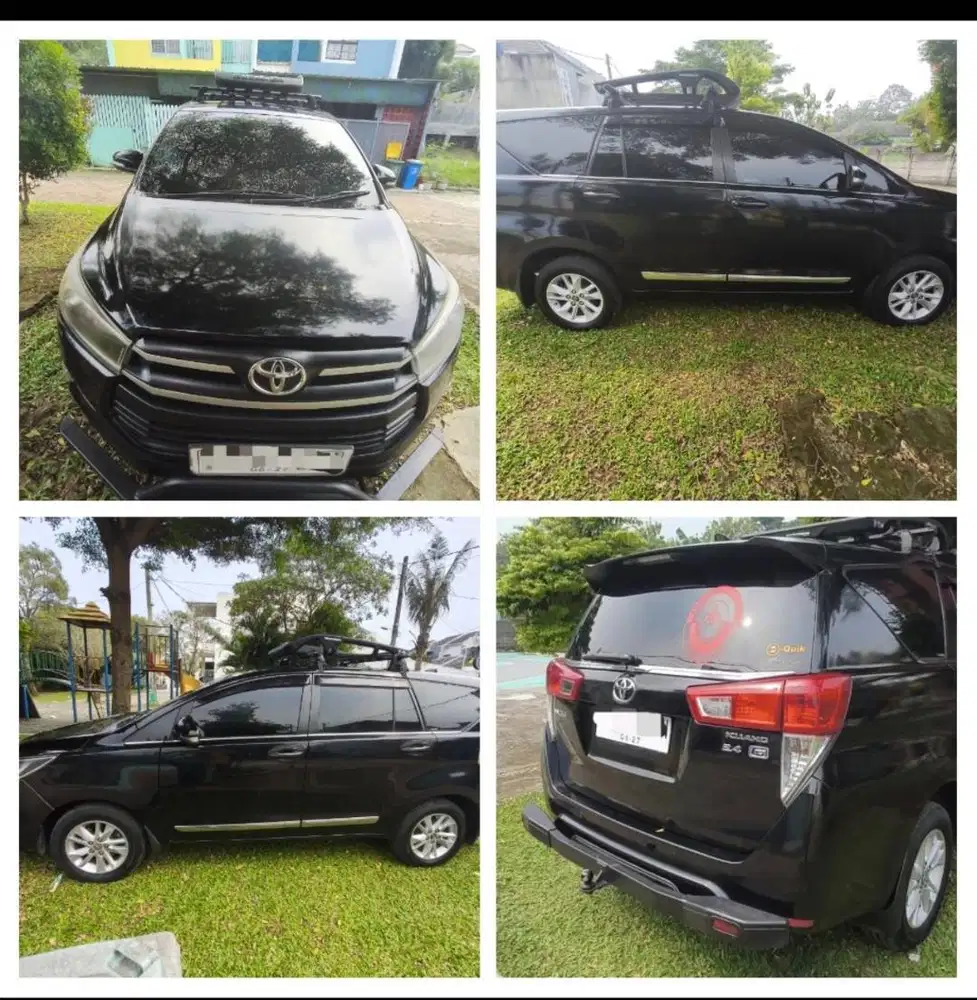 INNOVA REBORN HITAM 2.4G DIESEL PLAT B TANGSEL TAHUN 2017 PAJAK SD 27