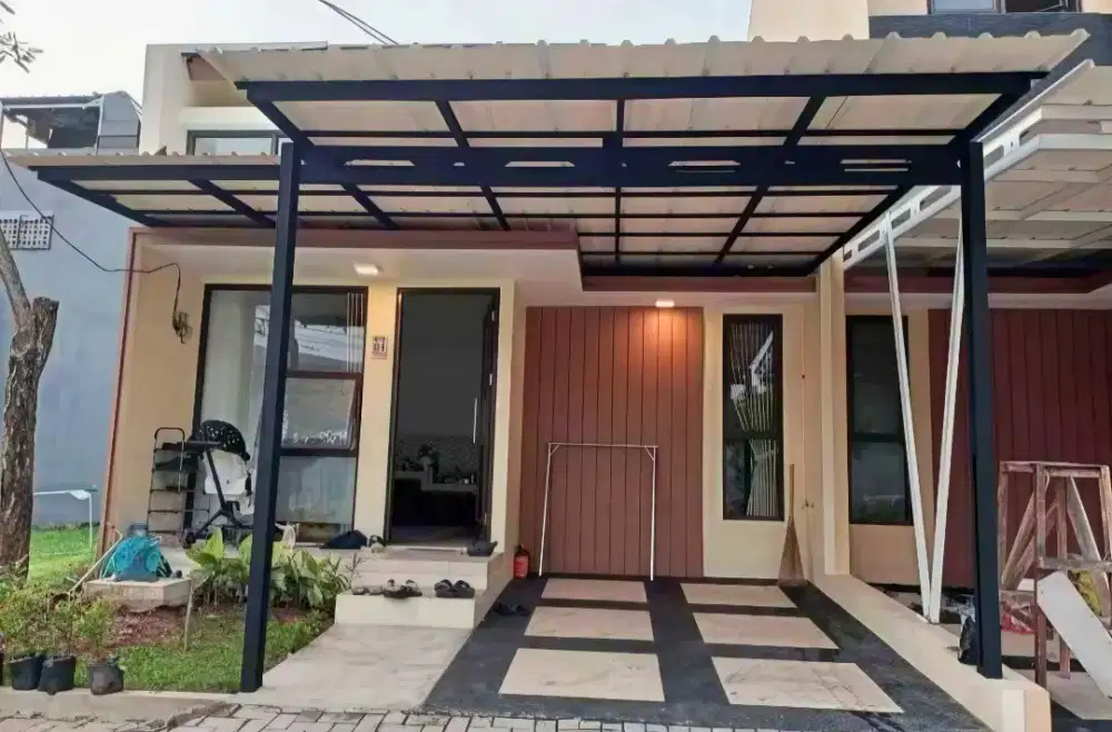 Kanopi rangka baja ringan