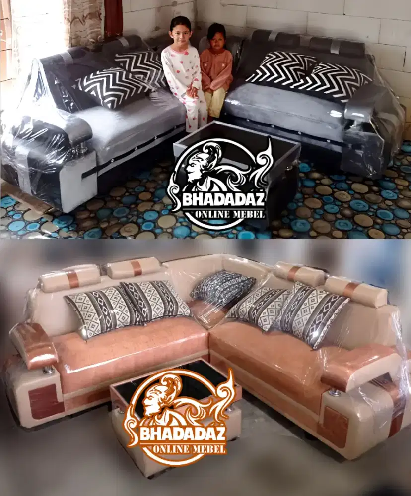 Sofa L Sudut Ruang Tamu