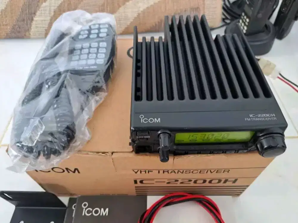 Rig icom ic 2200 h stiker hitam black sticker airband