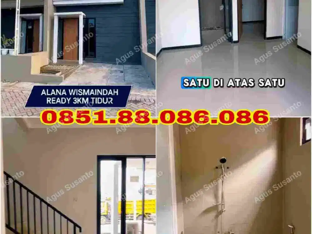 Rumah BARU Alana Wisma Indah dkt Rungkut Medokan Baruk