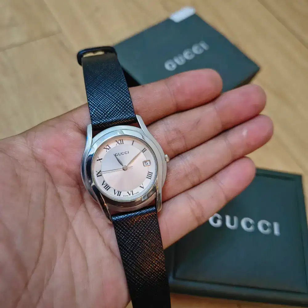Jam Gucci 5500M Ori Swiss Made Dior Aigner Omega Cartier Longines