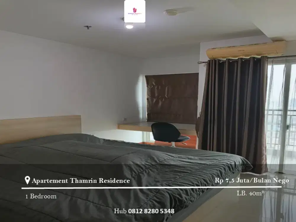 Disewakan Apartement Thamrin Residence 1BR Full Furnished Tower B